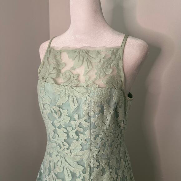 Nanette Lepore light green sleeveless a-line midi dress size 6 - Picture 4 of 14